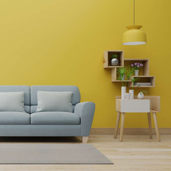 Bright yellow